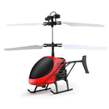 Flying Mini RC Infraed Induction Helicopter Aircraft Flashing Light Toys For Kid - gaudely