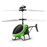 Flying Mini RC Infraed Induction Helicopter Aircraft Flashing Light Toys For Kid - gaudely