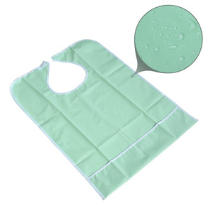 Waterproof Adult Mealtime Bib Protector Aid Apron - gaudely